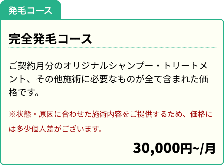 完全発毛コース
