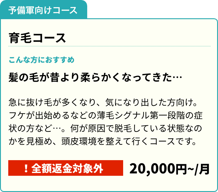 脱毛予防コース