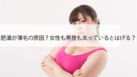 肥満が薄毛の原因？女性も男性も太っているとはげる？