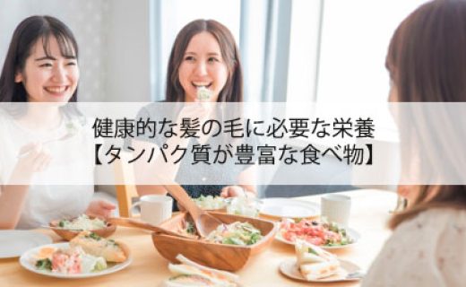 健康的な髪の毛に必要な栄養【タンパク質が豊富な食べ物】