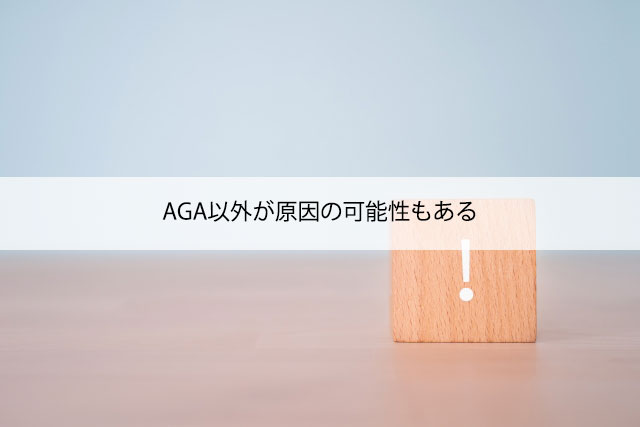 AGA以外が原因の可能性もある